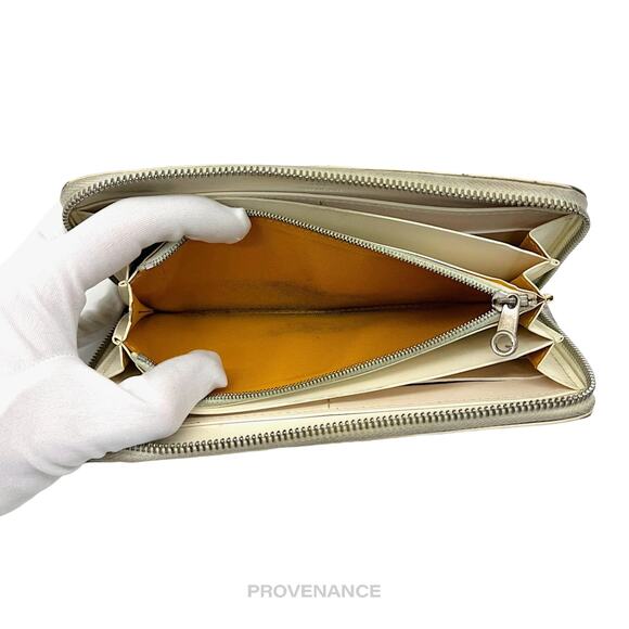 🔴 Goyard Matignon Zipped Wallet - White Goyardine - Picture 8 of 11